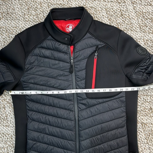 BODY GLOVE PUFFER NEOPRENE PRIMALOFT JACKET BLACK RED MENS SIZE LARGE - Picture 13 of 15